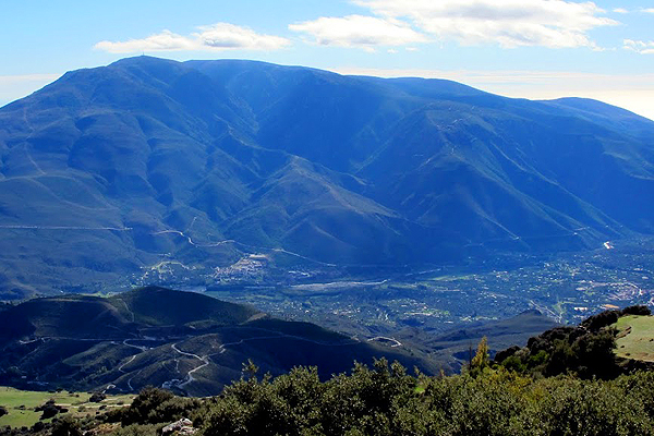 Low Alpujarras seen from High Alpujarras