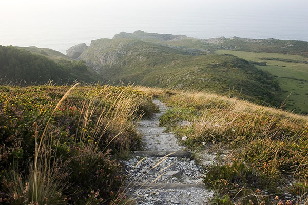 Path to an off the beaten track beach (Pimiango,Asturias)
