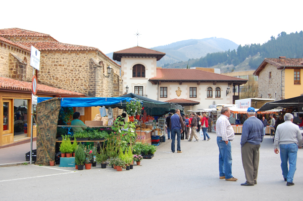 Traditional market in Potes, Cantabria