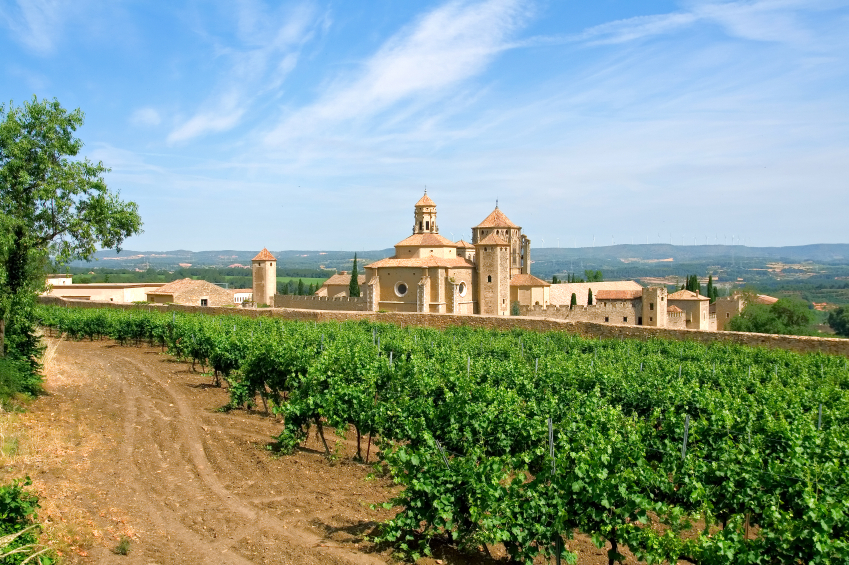 Cistercian walking route in wine-growing Penedes, southern Catalonia