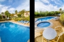 Private pool with safety features and loungers