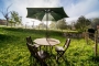 Private garden / field with chairs and table