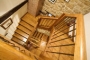 Solid wooden staircase