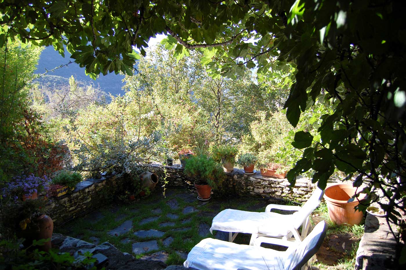 Lower terrace by the house front