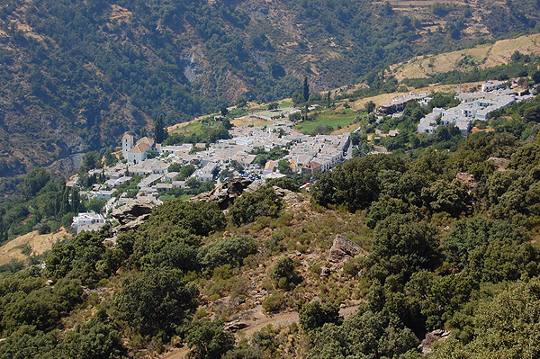 Bubion seen from GR7 walking path