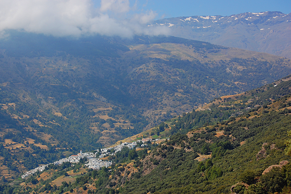 Capileira looking north towards Sierra Nevada summits