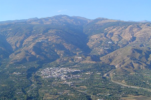 Orgiva with Sierra Nevada massif behind