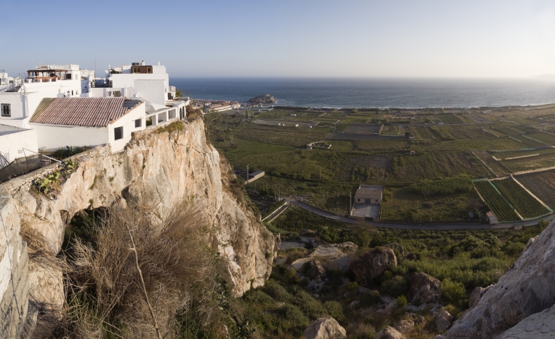 Salobreña coastal town overlooking the sea