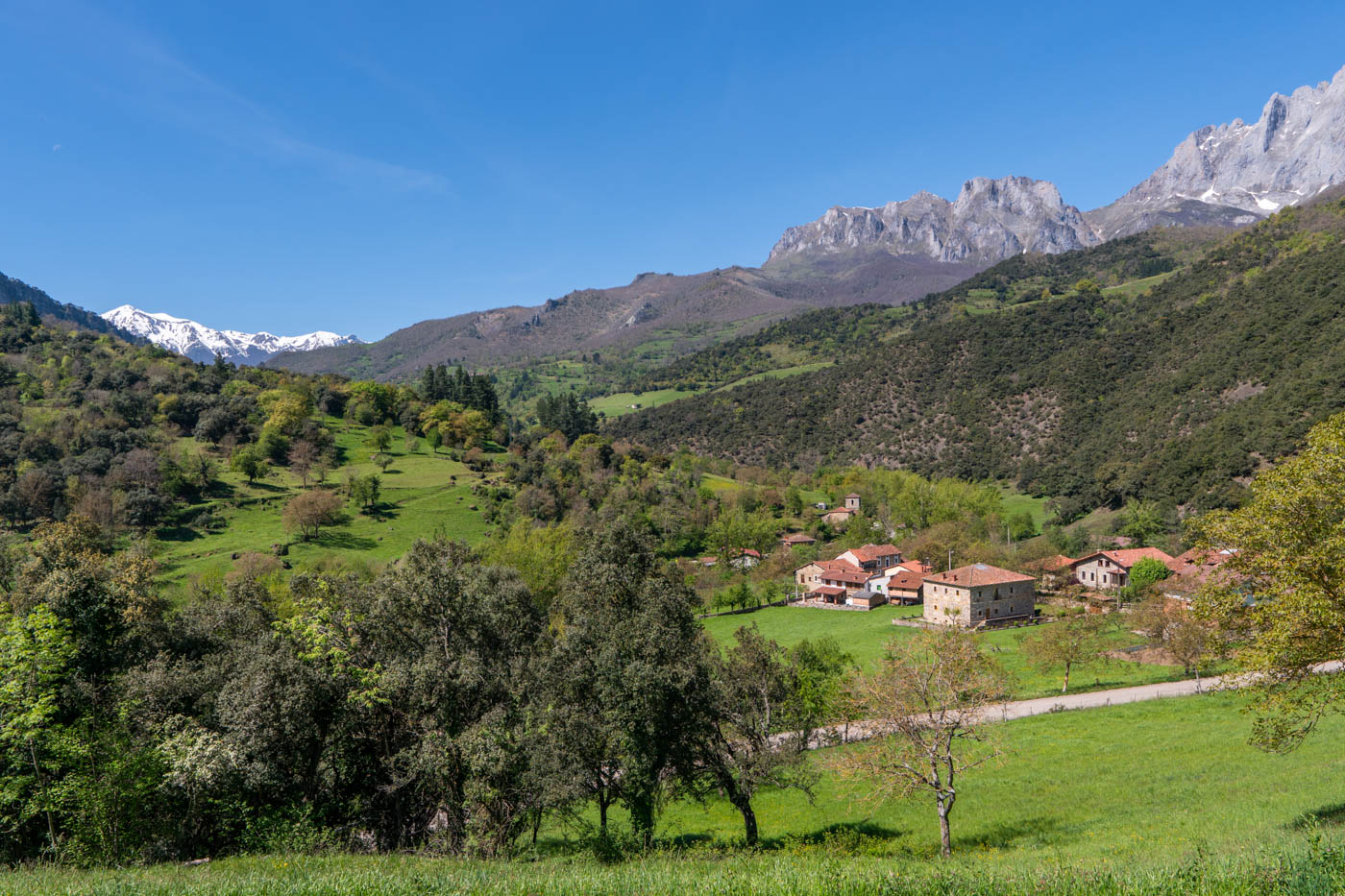 A picture-book valley (holiday home visible in distance)