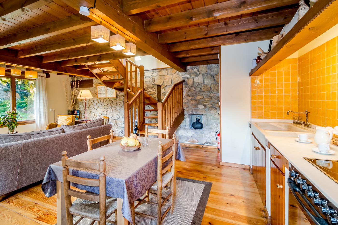 Open plan kitchen / dining / living space