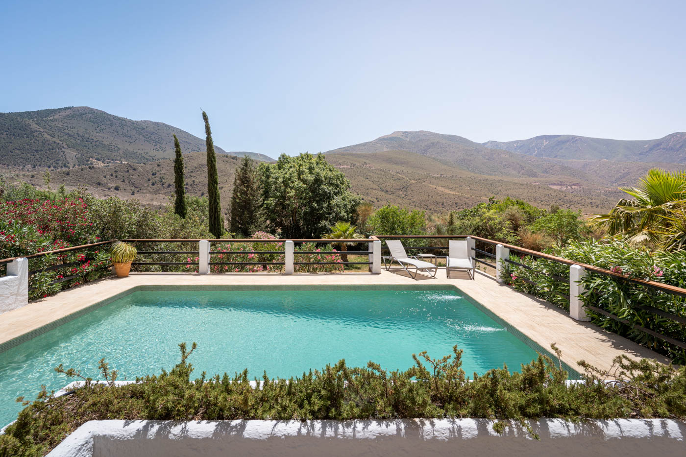 Privacy and views at the villa 