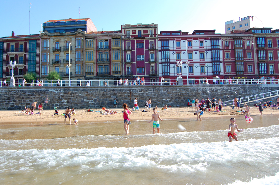 Urban beach in Gijon