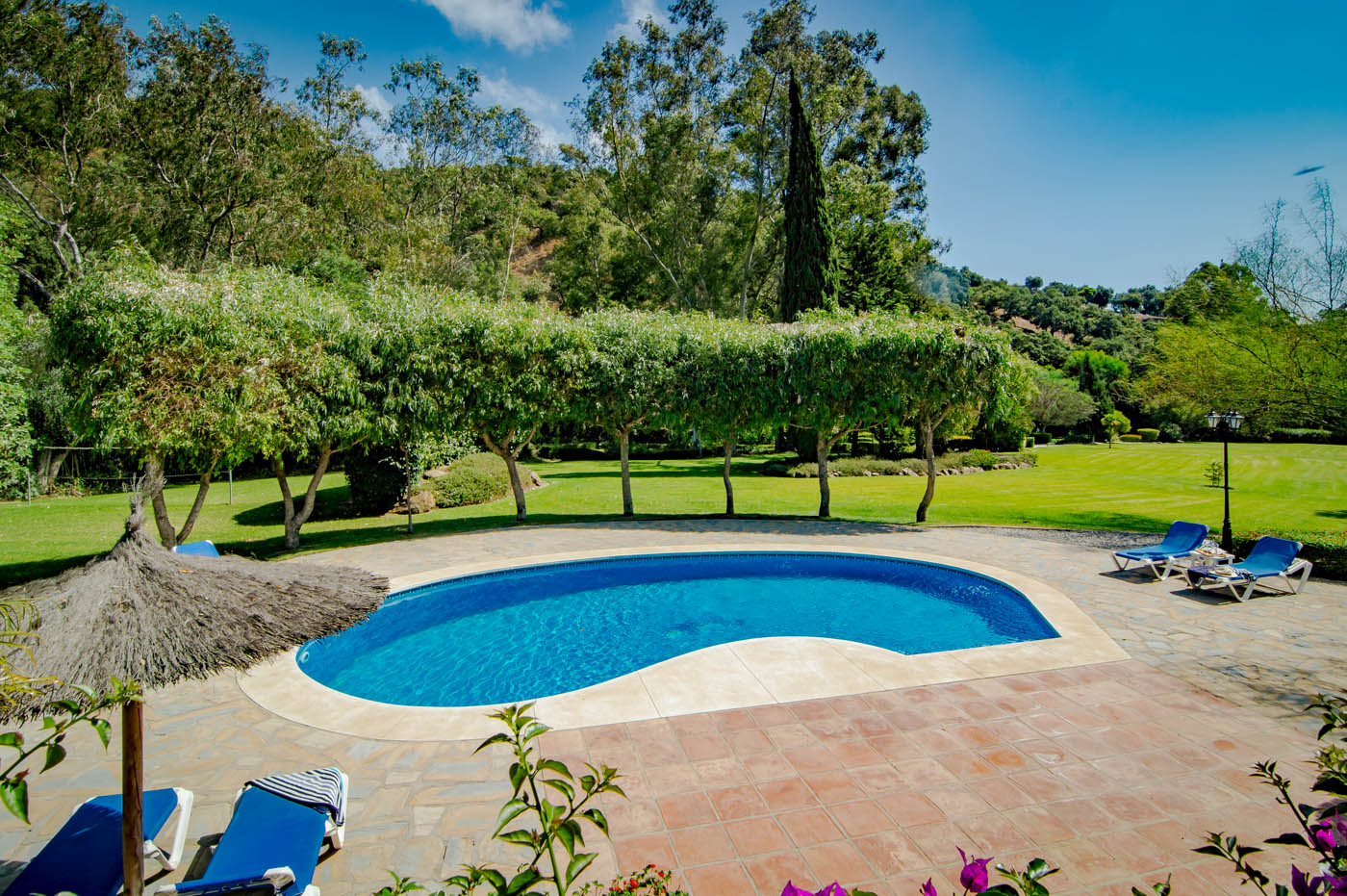 Good size pool is 11 metre long and heatable