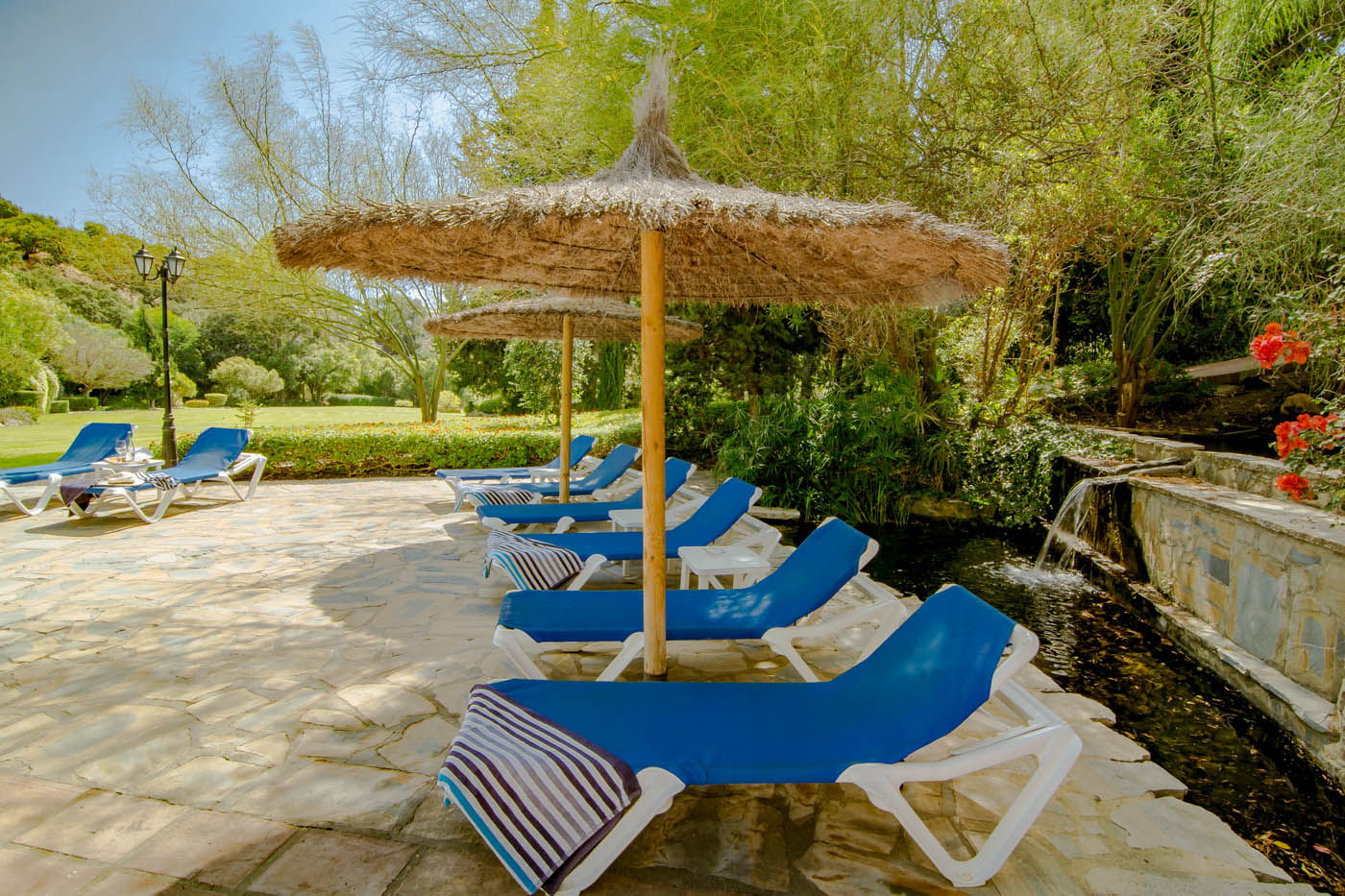 Relaxing water features