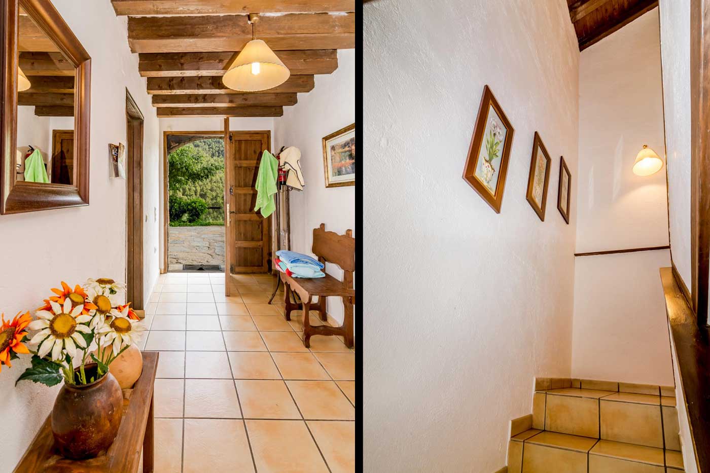 La casa tiene dos pisos 