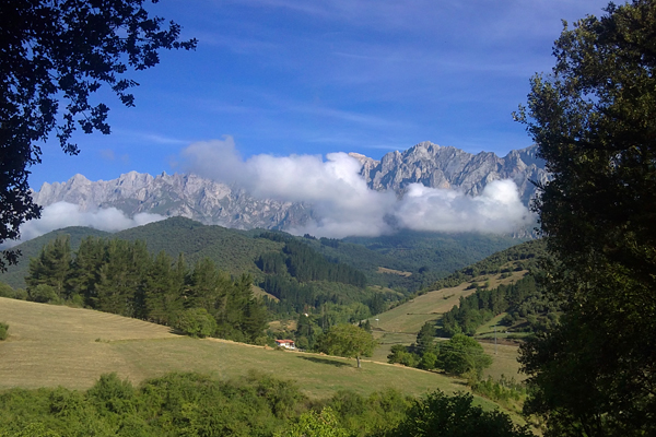 Views to Picos from Santo Toribio monastery