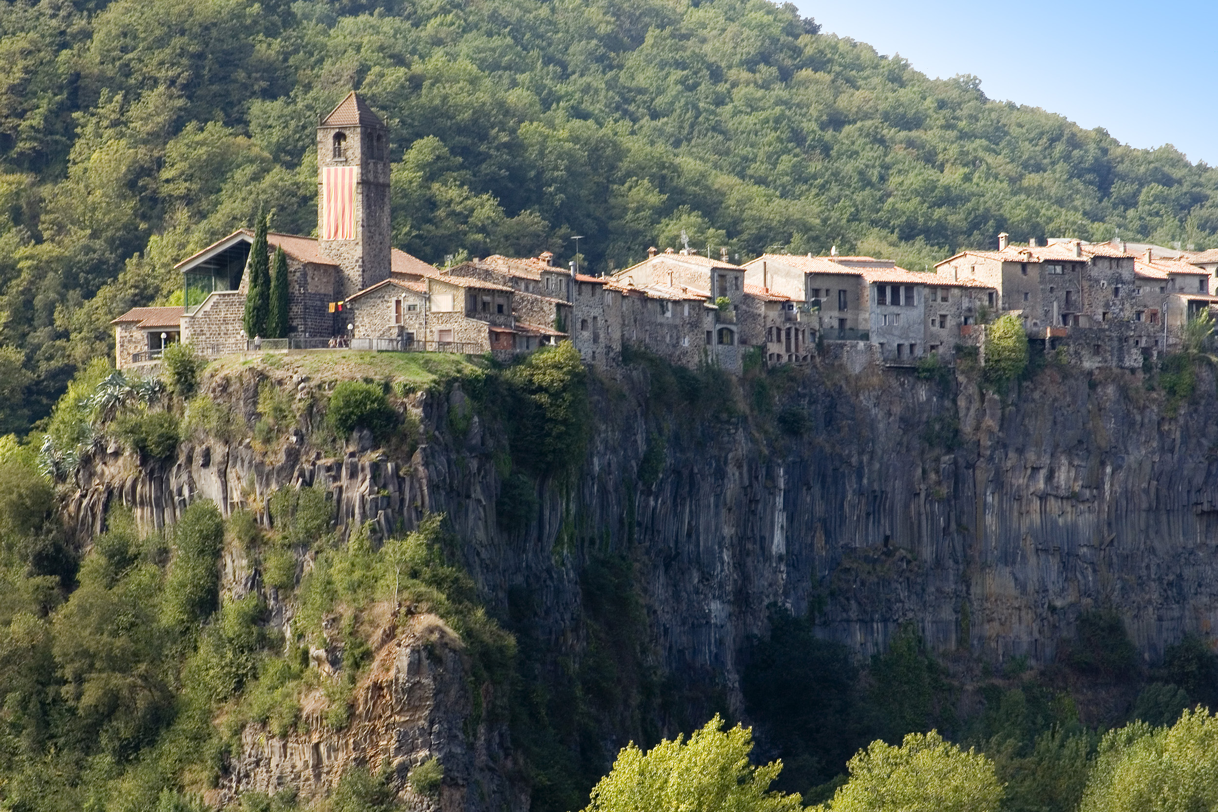 Castellfolit de la Roca is set on volcanic lava