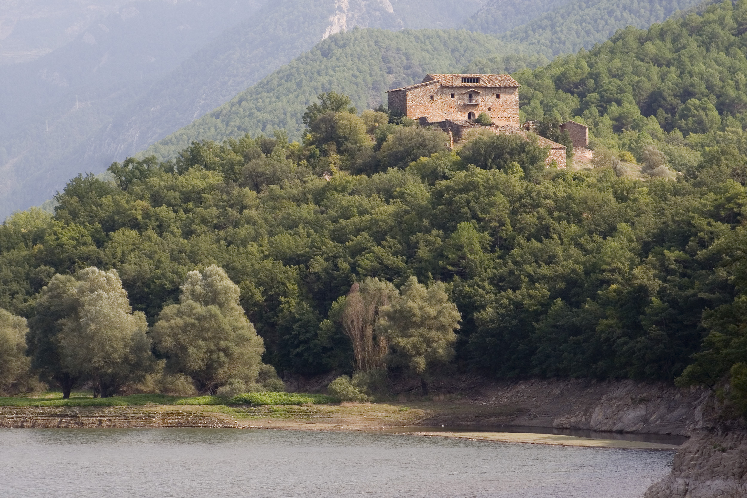 A traditional farm house in Catalonia forest (Sierra del Cadi)