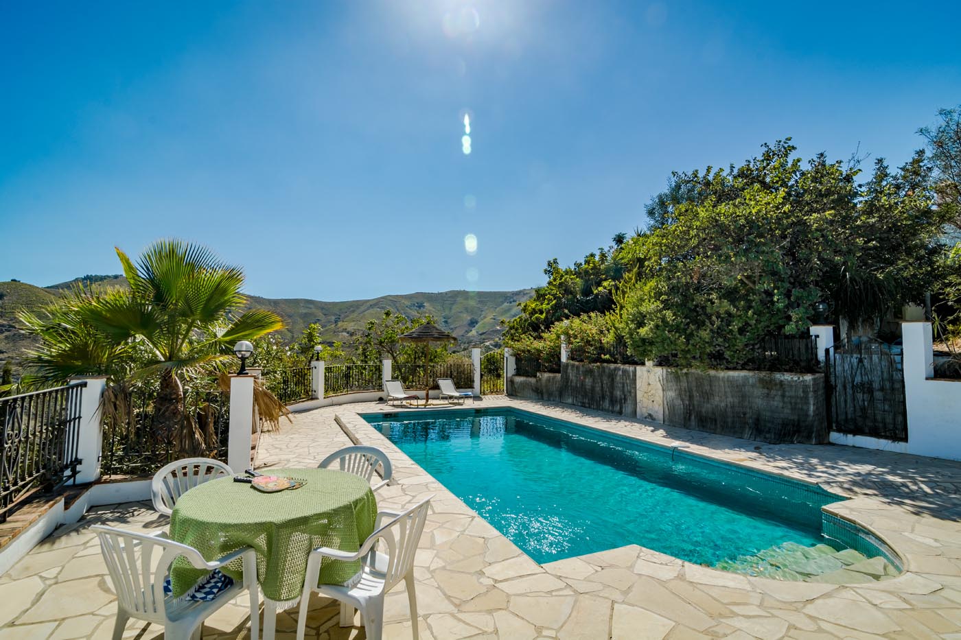 Fenced and gated pool