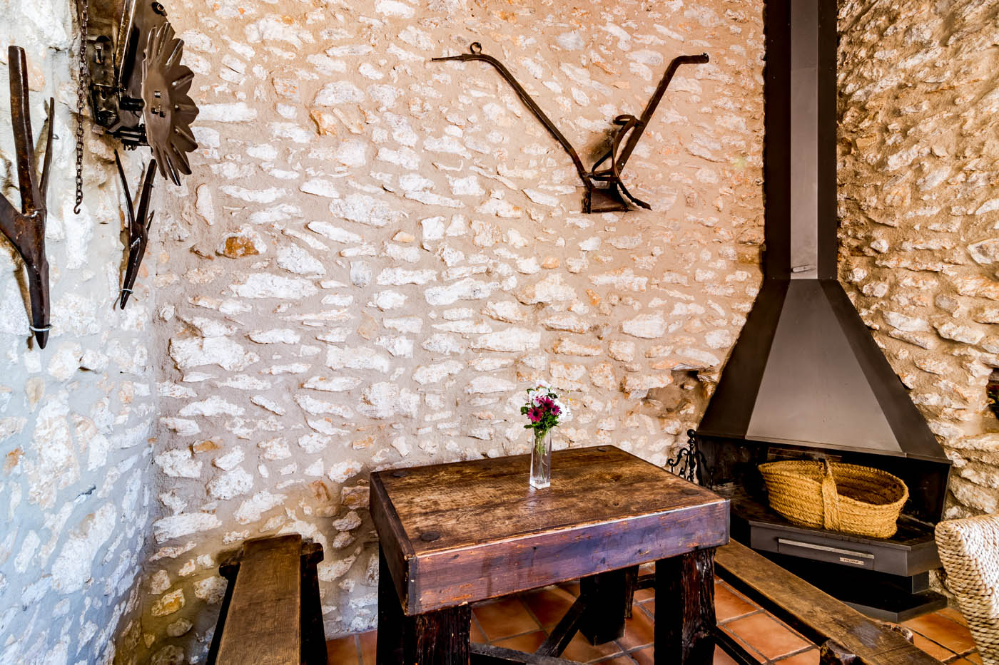 Detalles en el comedor exterior 