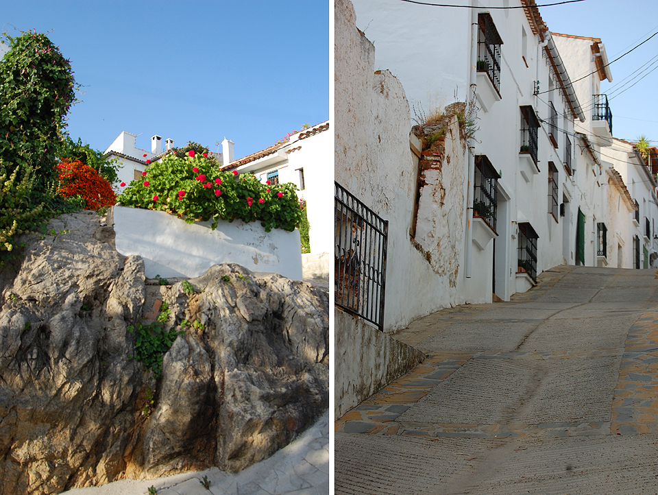 The villa is located in a quiet street with no passing traffic