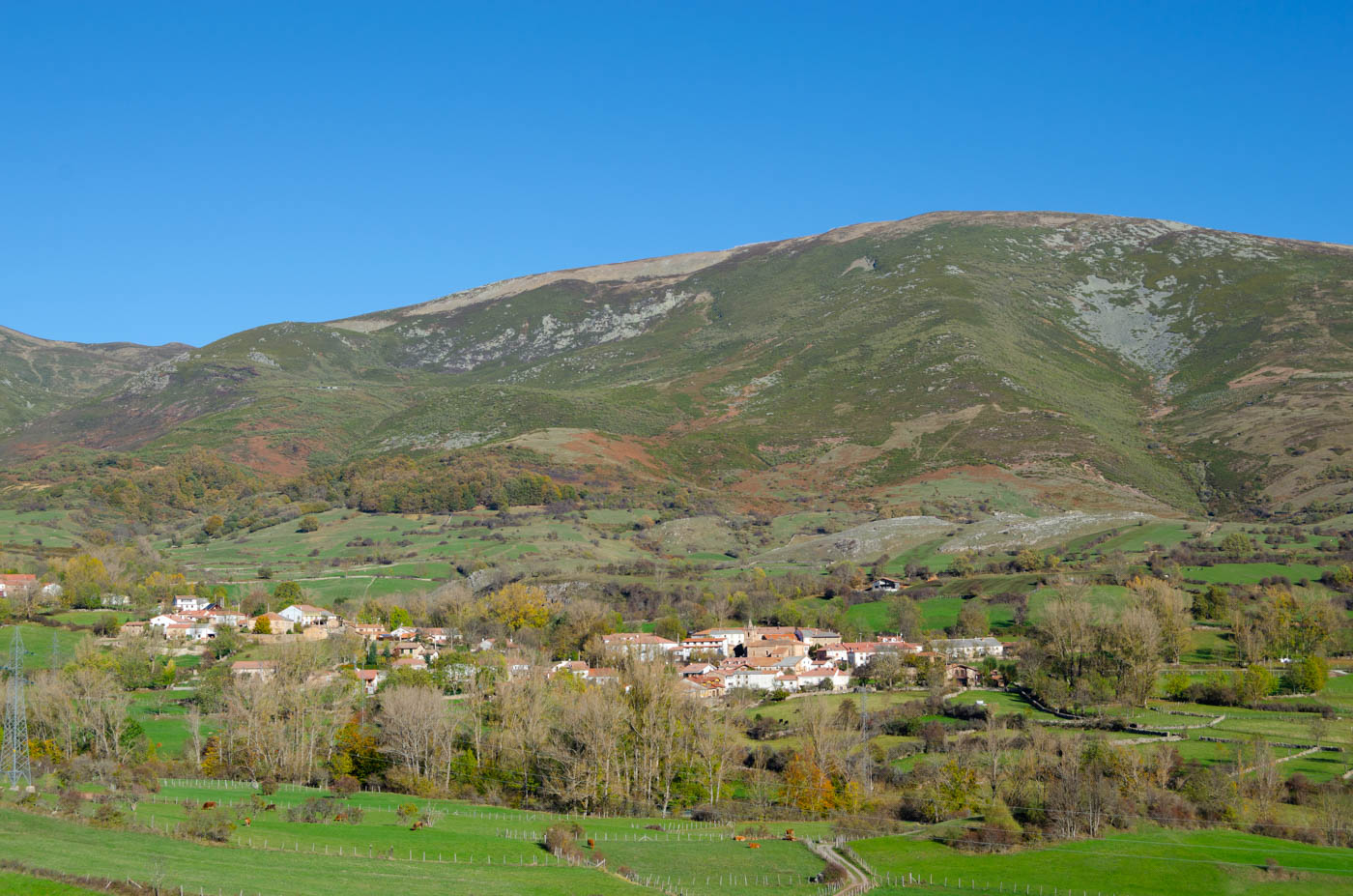 The village seen from the distance