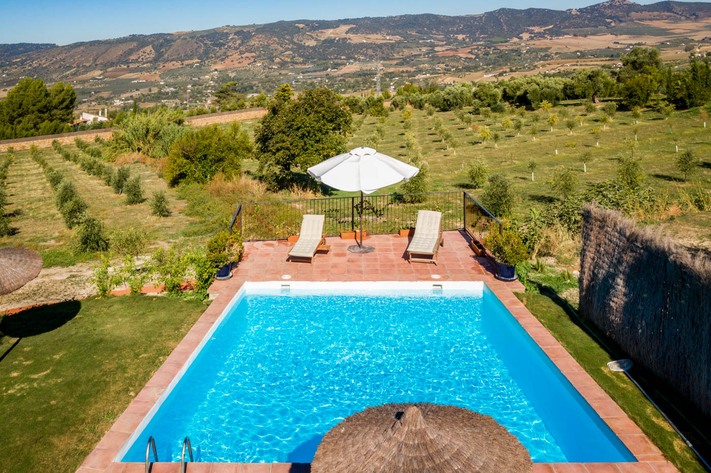 Private pool with lovely pool area