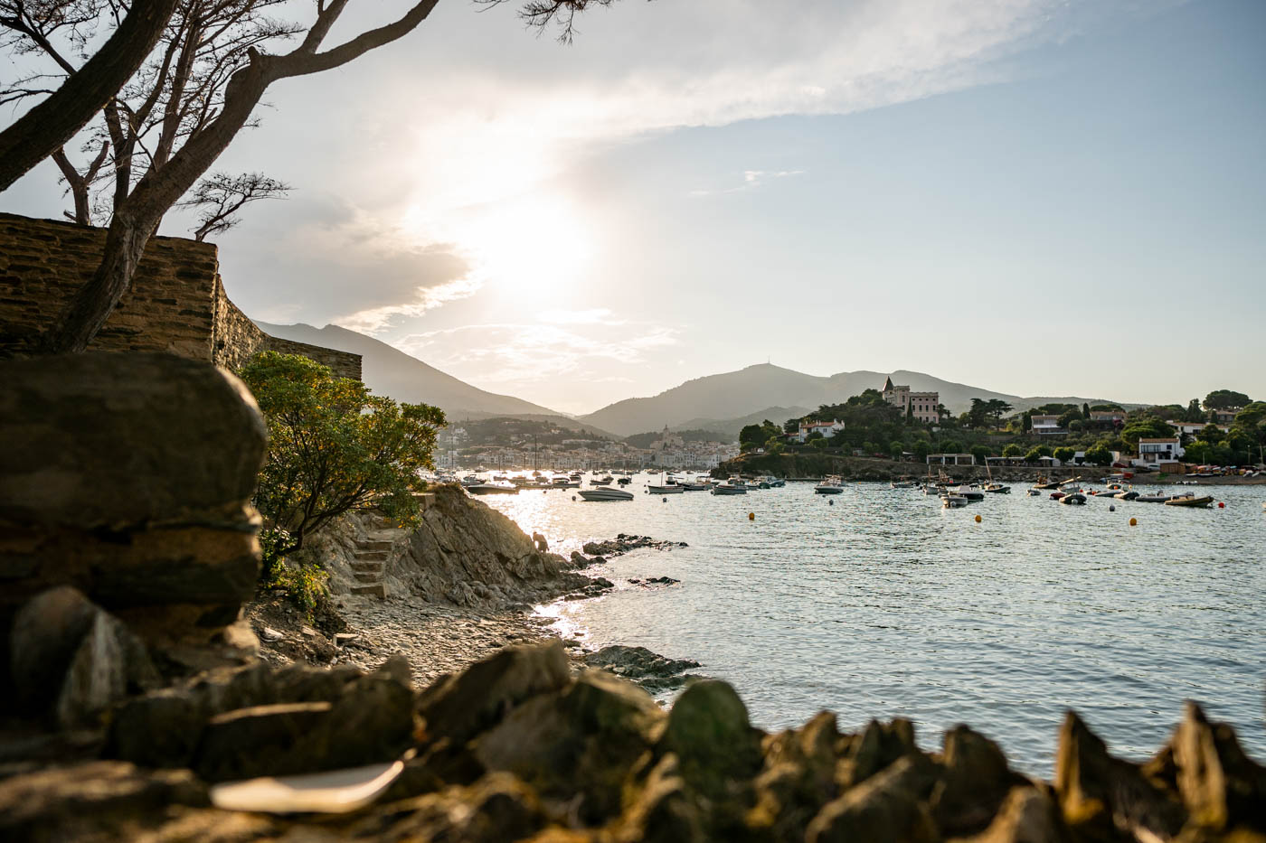La propiedad está ubicada en una pequeña península