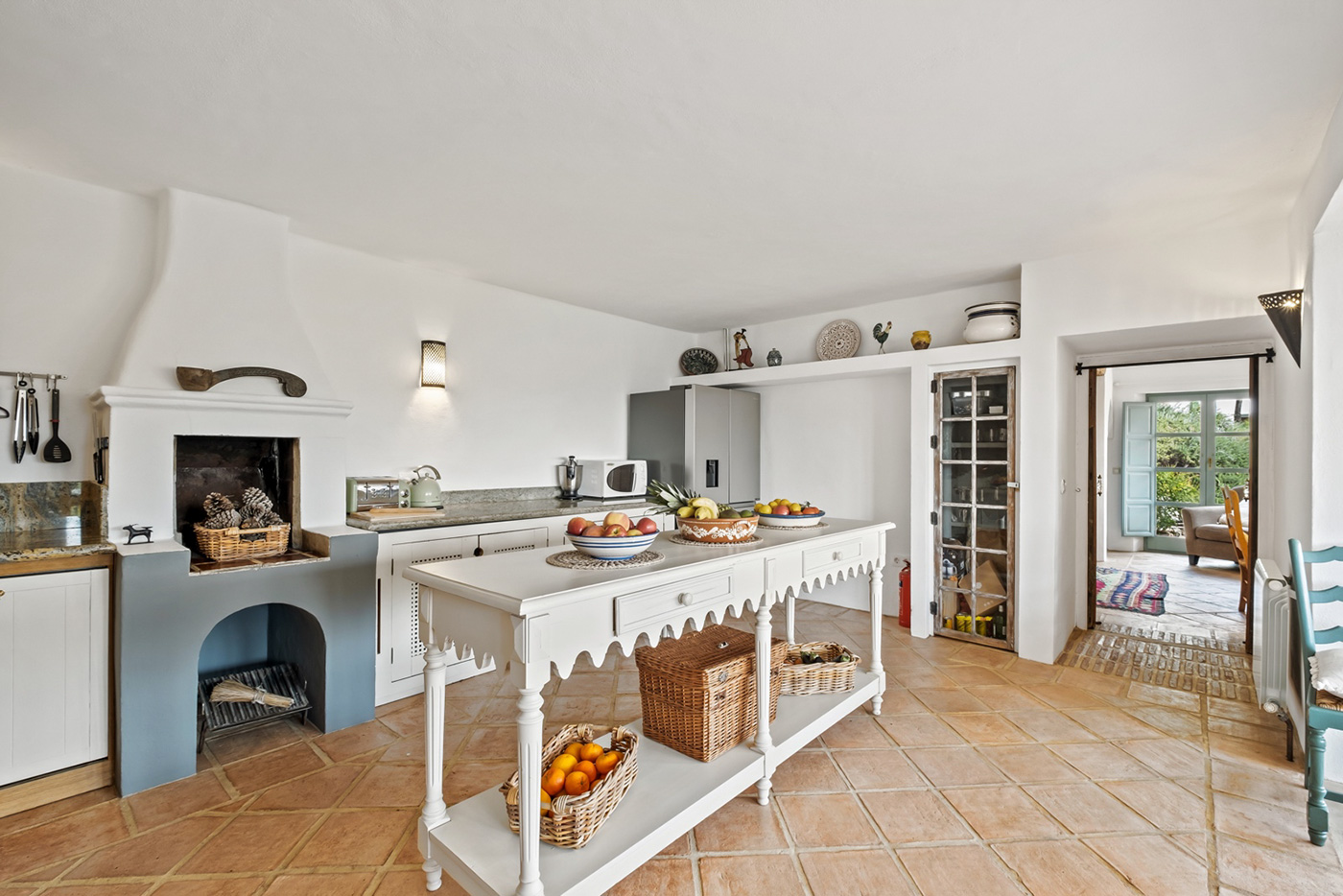 Bedroom 1 accessed from kitchen area