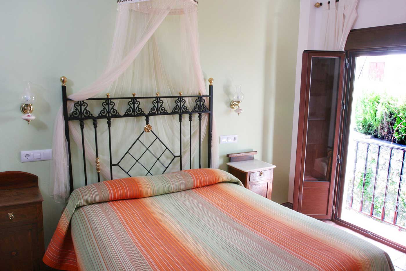 Bedroom with balcony