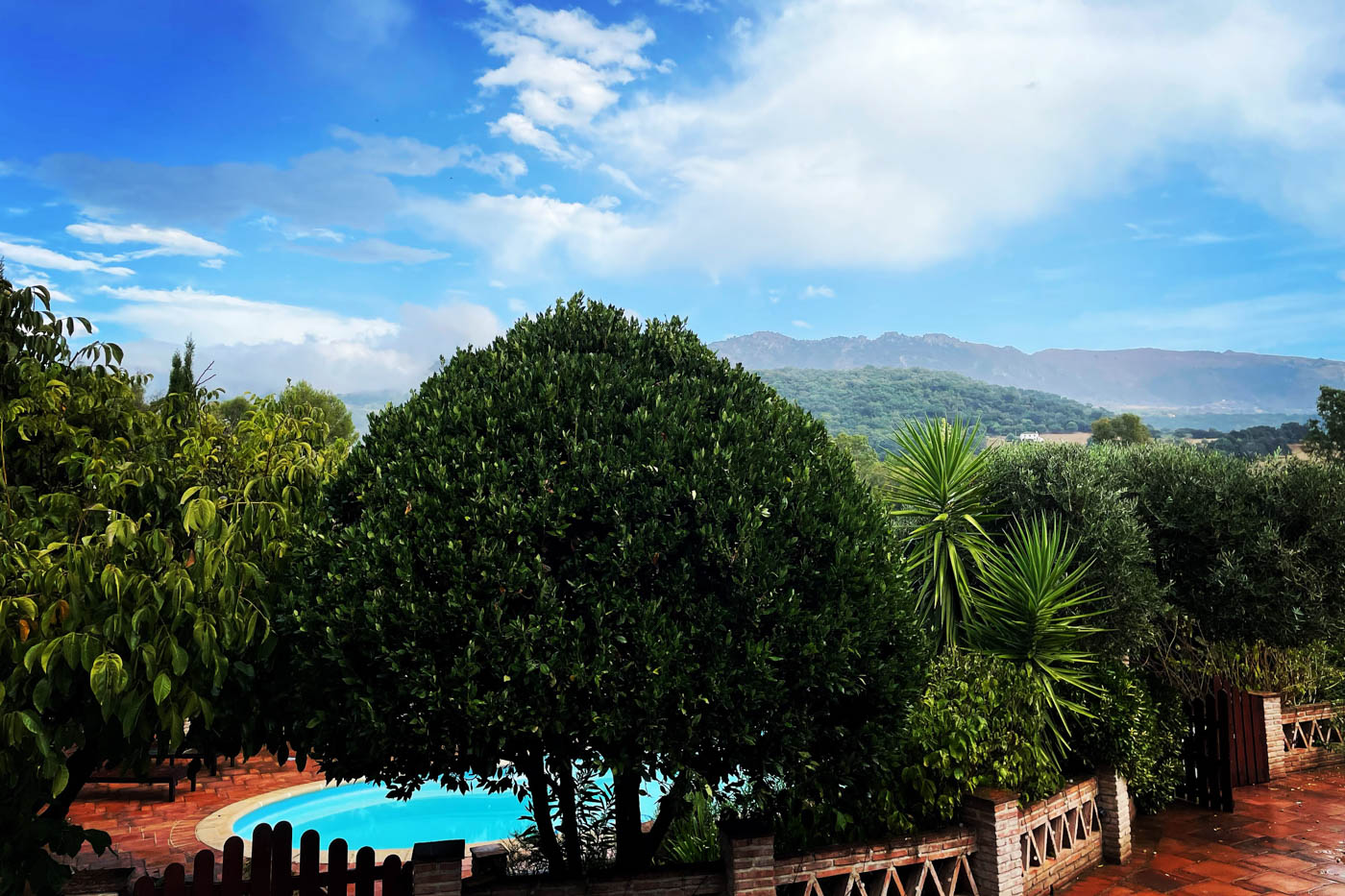La zona de piscina se puede cerrar