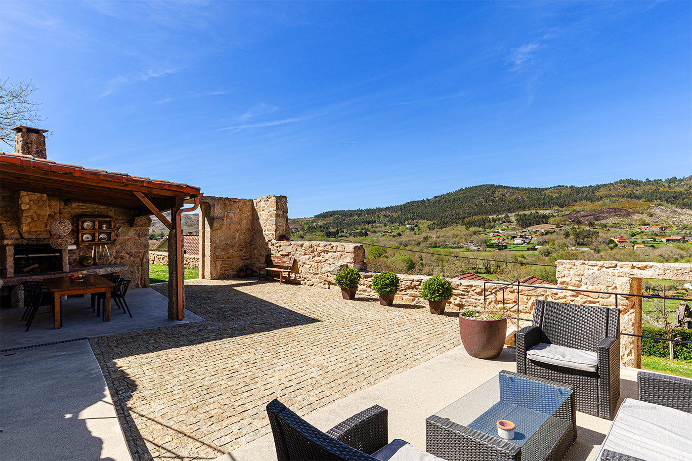 Chill out area in main patio