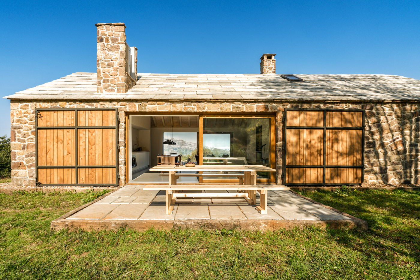 Zonas de exterior con mobiliario