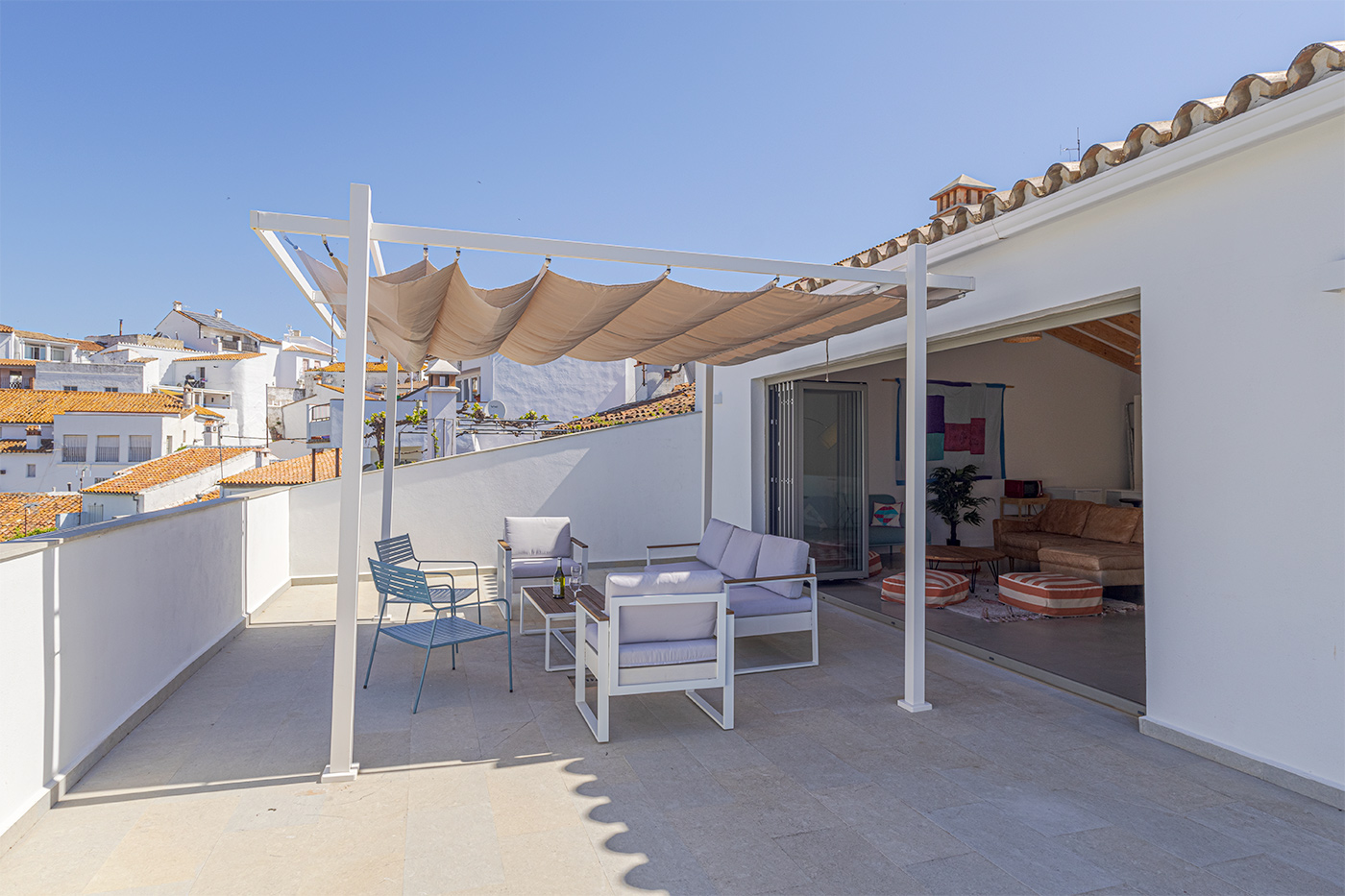 Planta superior de la casa con terraza