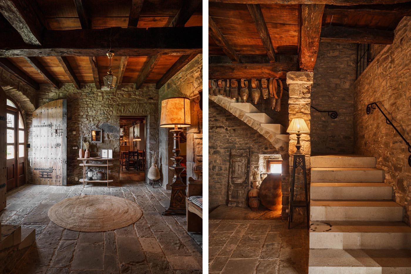 Hall de entrada principal y escaleras a planta primera