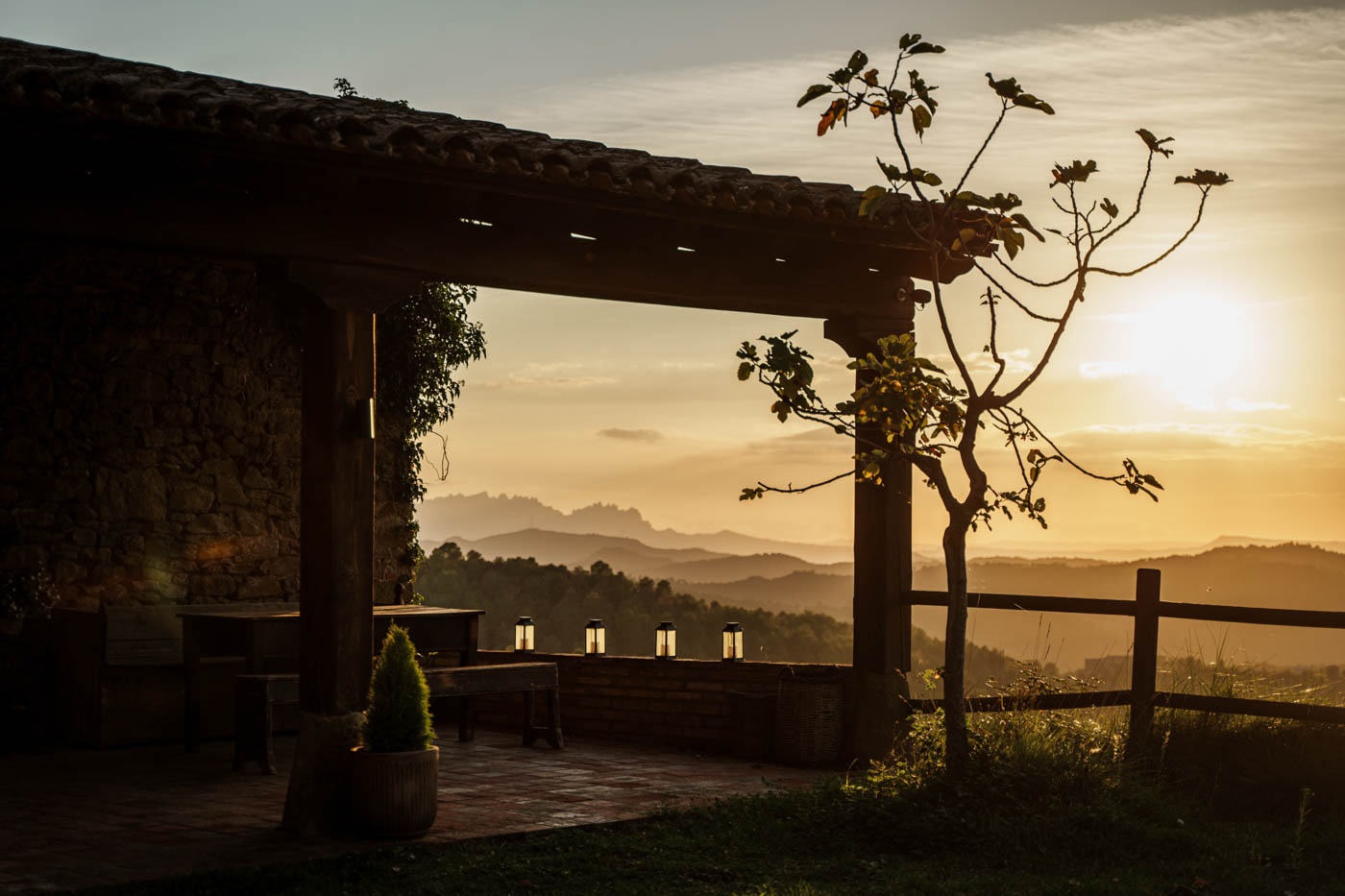 Puesta de sol desde tu alojamiento