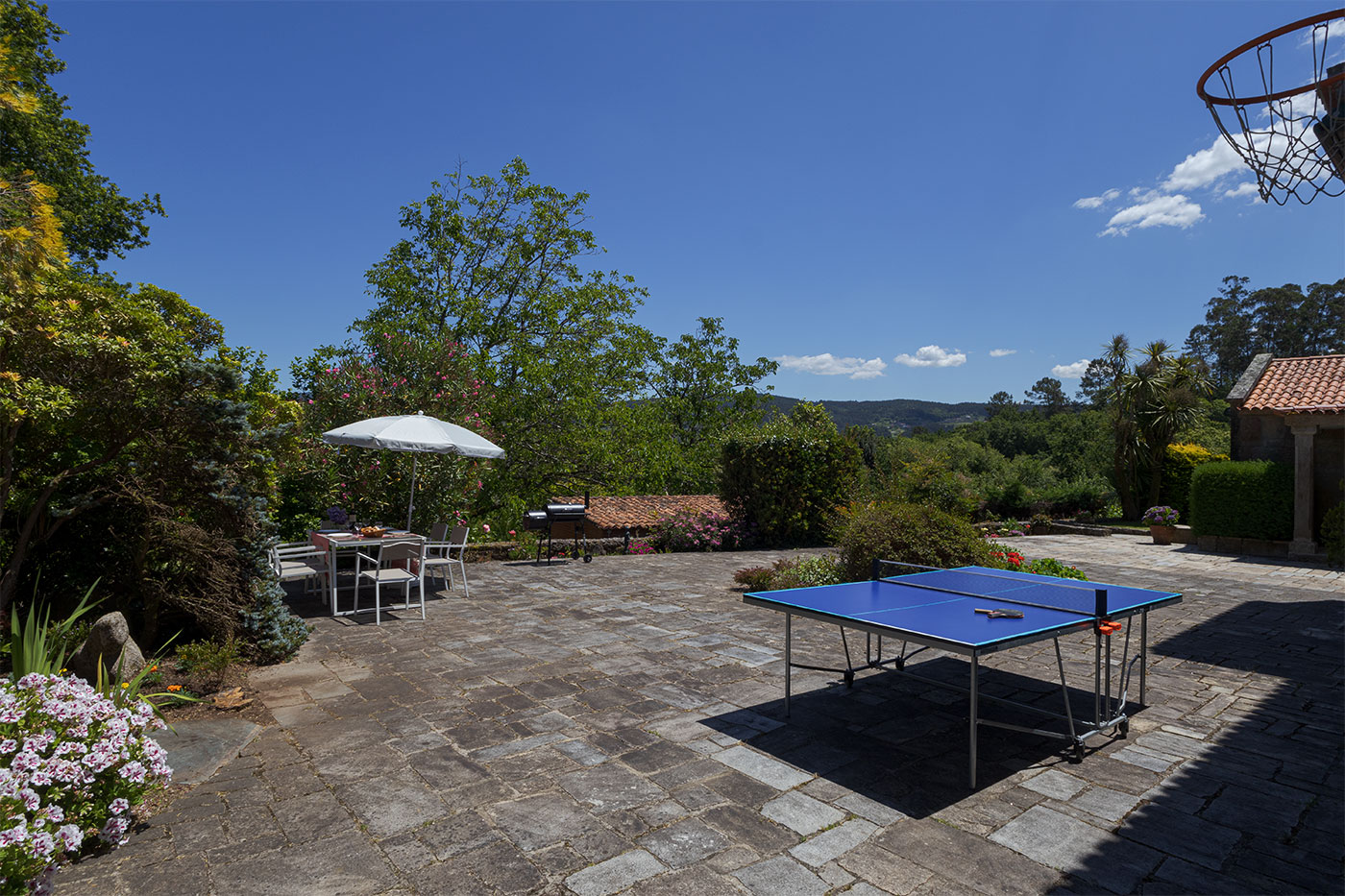 Canasta de baloncesto y mesa ping-pong (móvil)