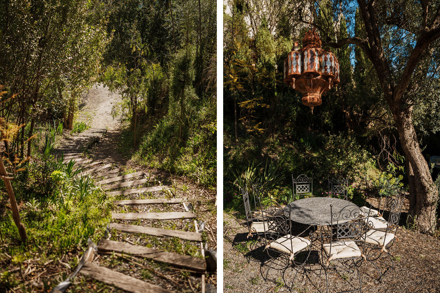 Diferentes zonas en el exterior