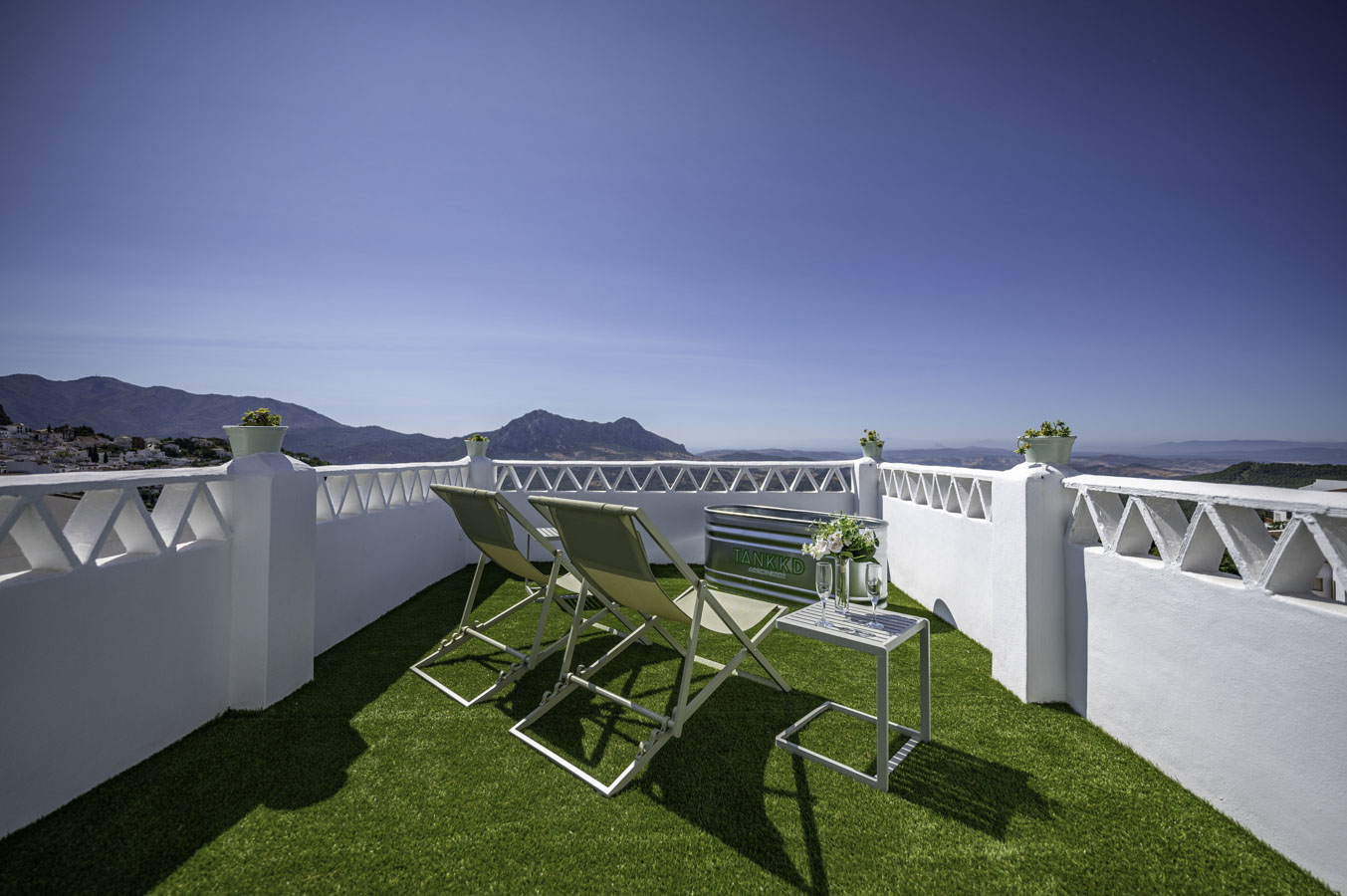Terraza / solarium con tumbonas 
