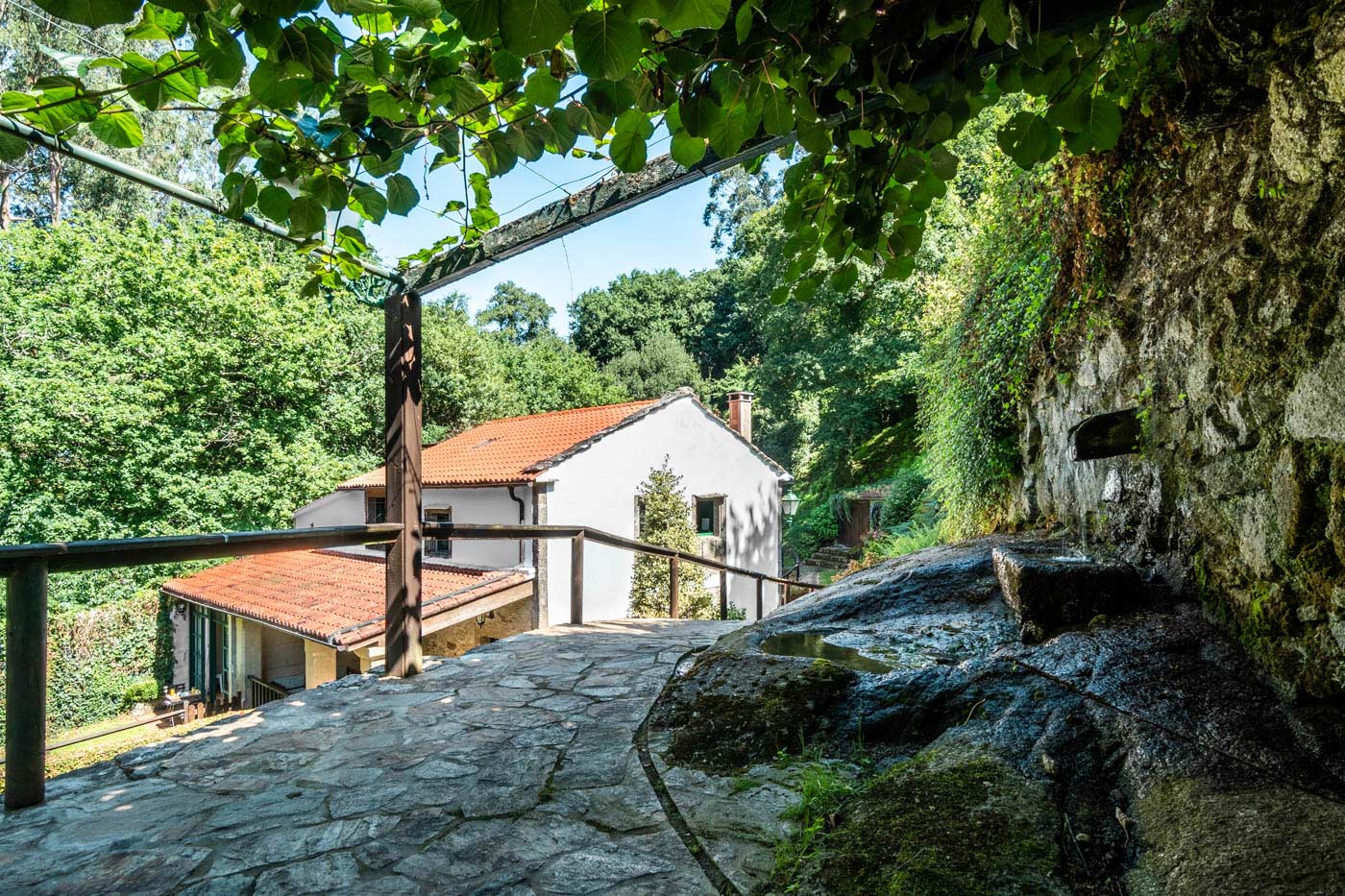 Access to your holiday property from parking area