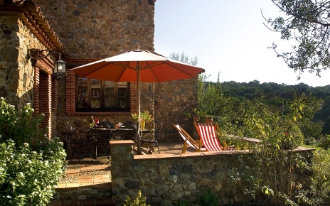 Terraza en la casa rural Stork