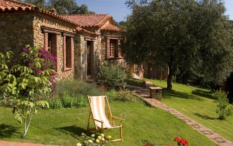 Private garden on the property