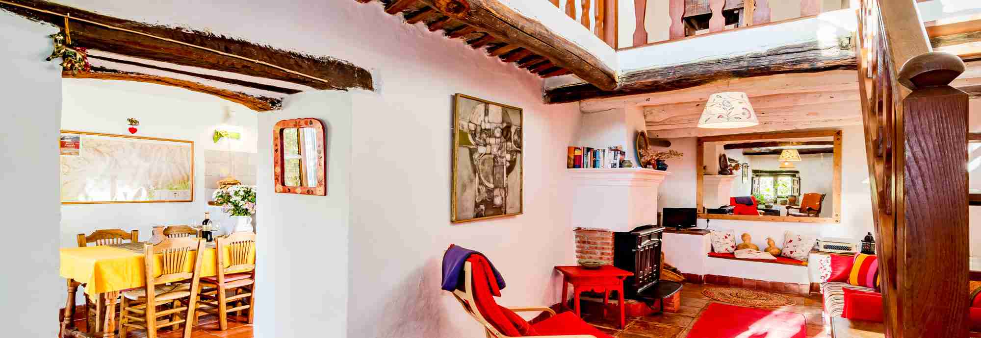 Village house with views down the gorge in Bubion, La Alpujarra