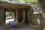 Private patio at apartment 