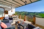 Terrace dining is a must at this property