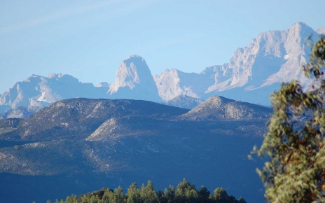 Picos seen from a nearby location