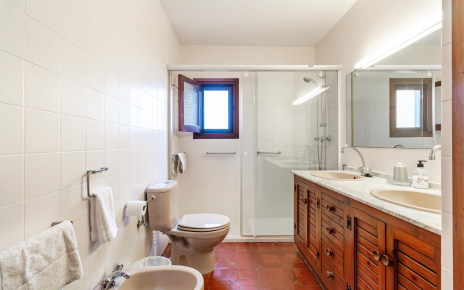 Bathroom with walk-in shower
