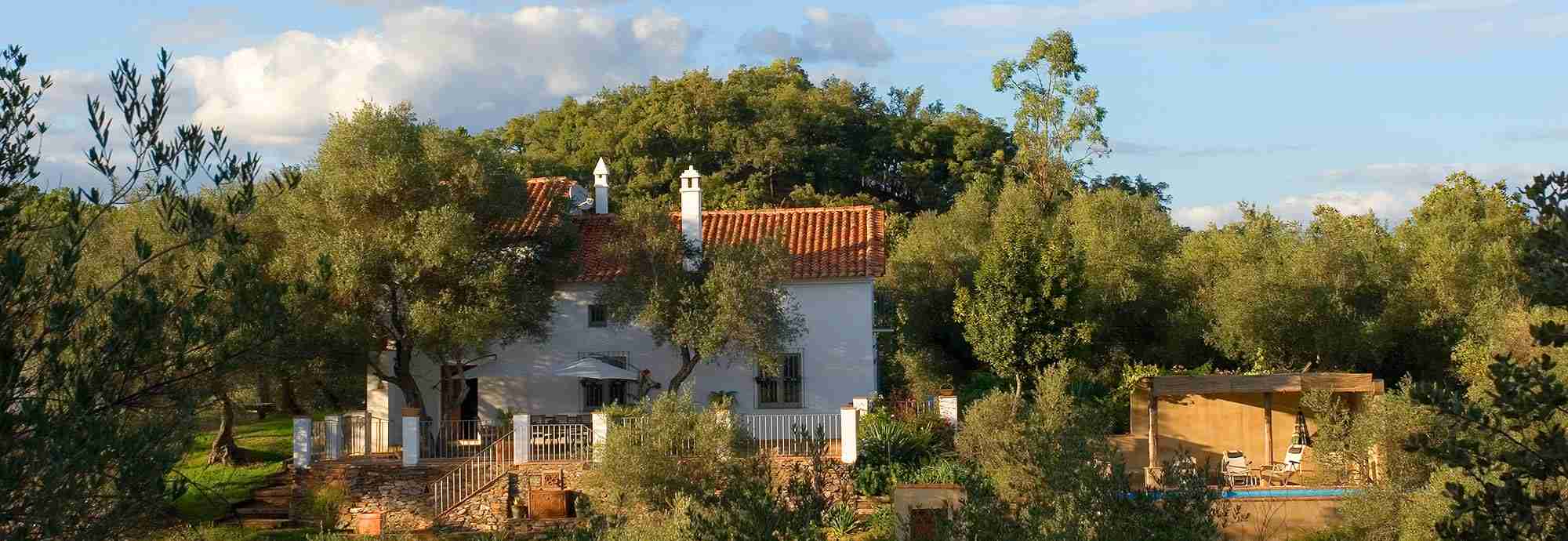 Excellent farmhouse villa, private pool and grounds, near Aracena
