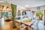 Dining area with doors to terraces