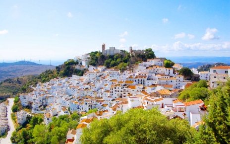 Casares village is 10 mins away